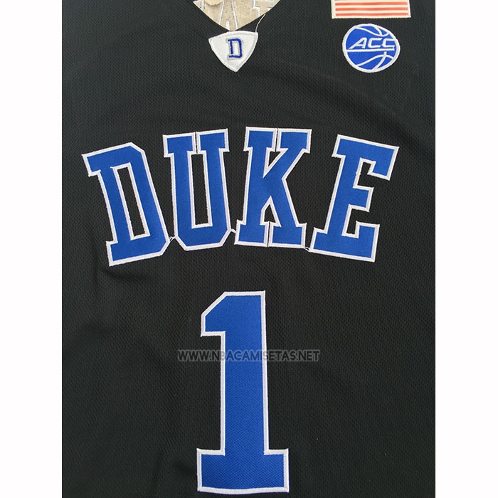 Camiseta NCAA Duke Blue Devils Zion Williamson Negro